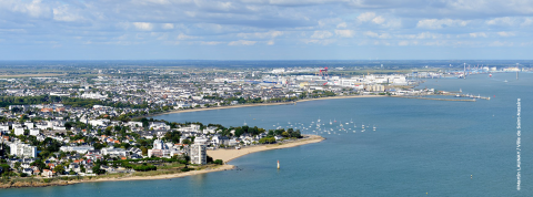 Vue aérienne de la ville de Saint-Nazaire - ©Martin LAUNAY / Ville de Saint-Nazaire